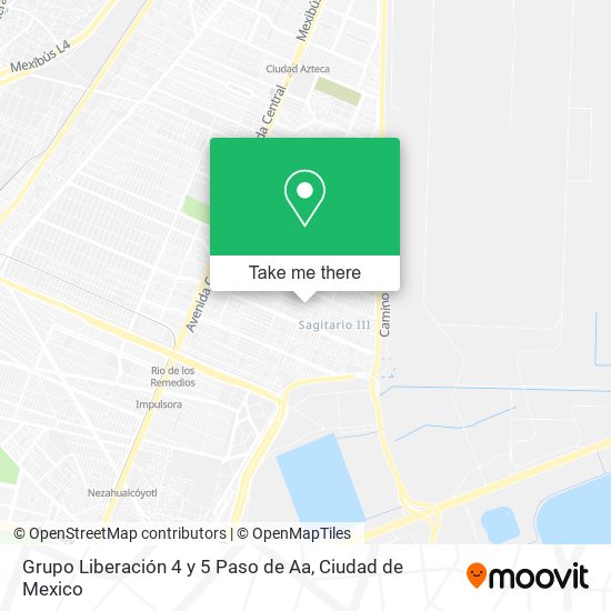 Grupo Liberación 4 y 5 Paso de Aa map
