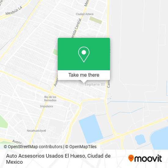 Mapa de Auto Acsesorios Usados El Hueso