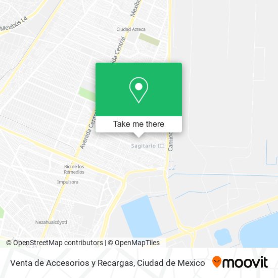 Mapa de Venta de Accesorios y Recargas