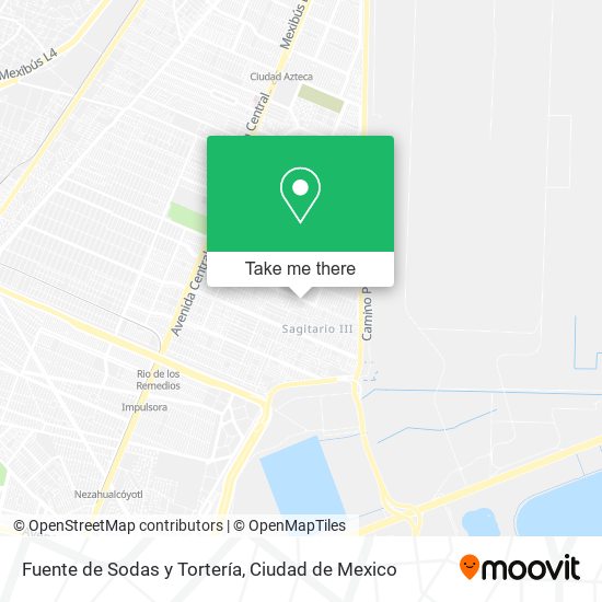 Mapa de Fuente de Sodas y Tortería