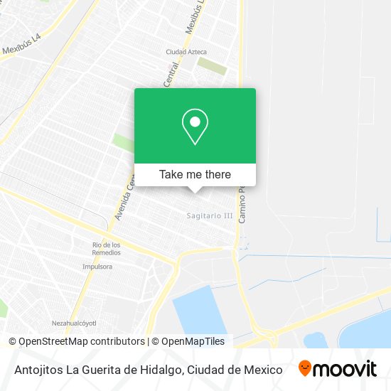 Mapa de Antojitos La Guerita de Hidalgo