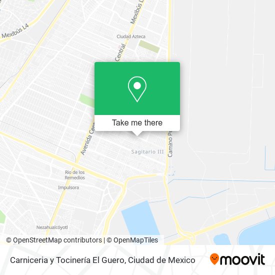 Mapa de Carniceria y Tocinería El Guero