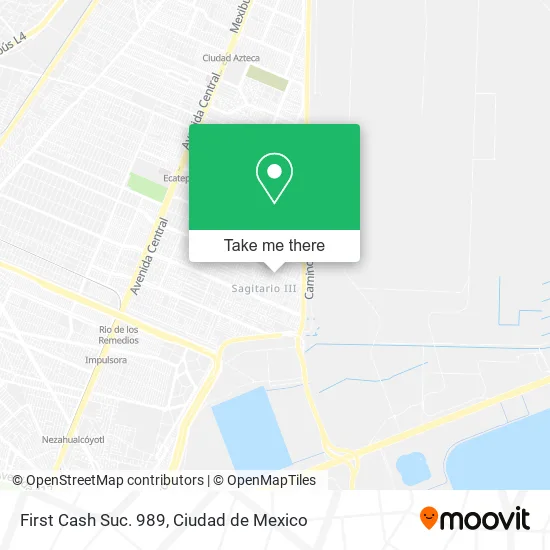 First Cash Suc. 989 map