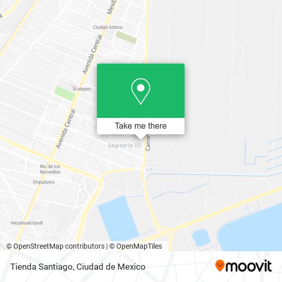 Tienda Santiago map