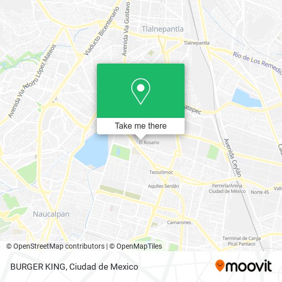 Mapa de BURGER KING