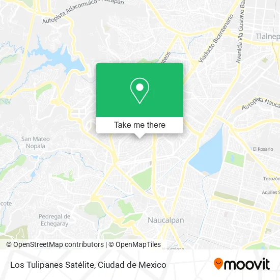 Mapa de Los Tulipanes Satélite