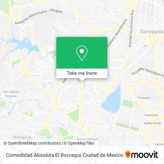Comodidad Absoluta El Borcegui map