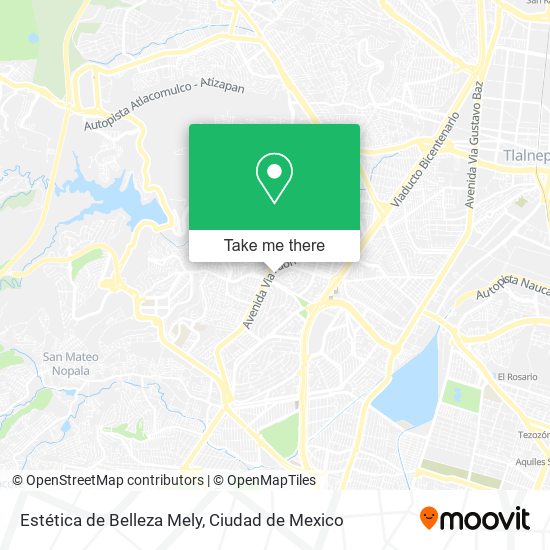 Mapa de Estética de Belleza Mely