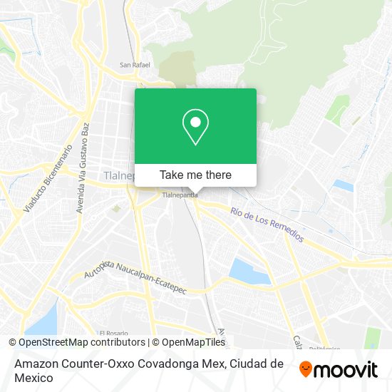 Amazon Counter-Oxxo Covadonga Mex map