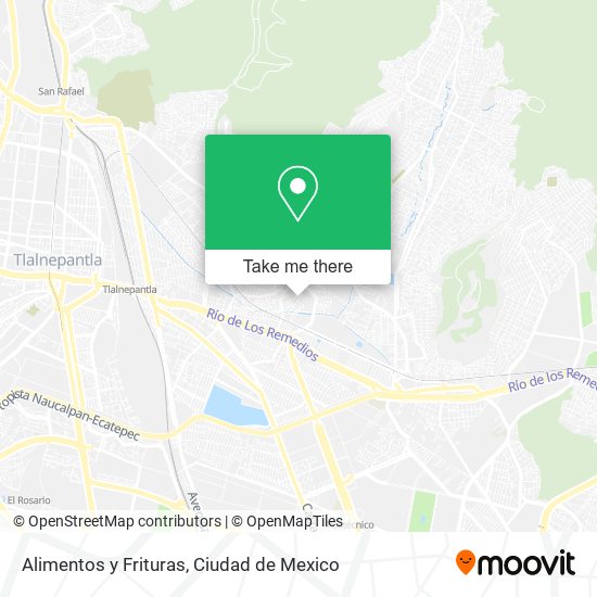 Alimentos y Frituras map