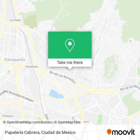 Mapa de Papelería Cabrera