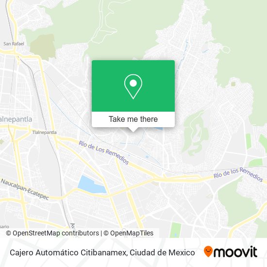 Mapa de Cajero Automático Citibanamex