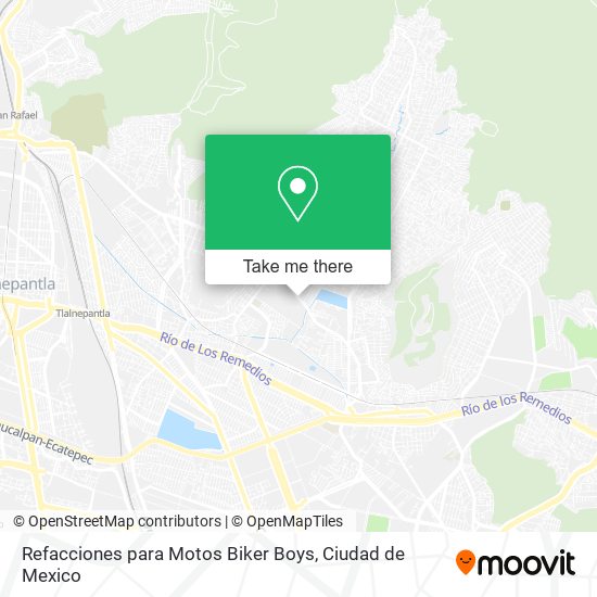 Refacciones para Motos Biker Boys map