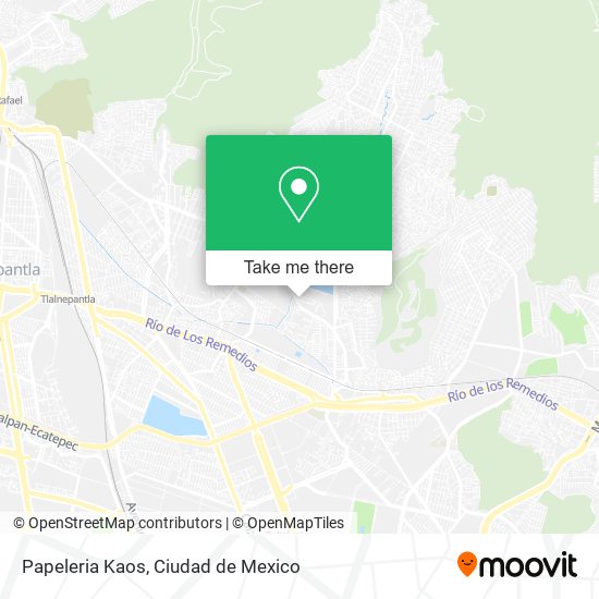 Papeleria Kaos map