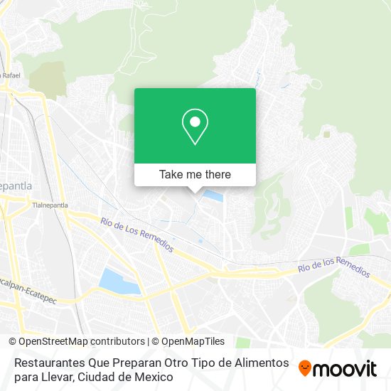 Mapa de Restaurantes Que Preparan Otro Tipo de Alimentos para Llevar