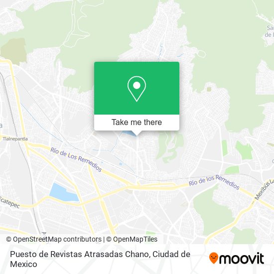 Mapa de Puesto de Revistas Atrasadas Chano