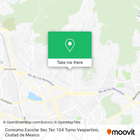 Consumo Escolar Sec Tec 104 Turno Vespertino map