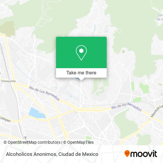 Alcoholicos Anonimos map