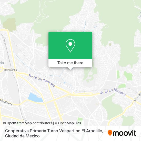 Cooperativa Primaria Turno Vespertino El Arbolillo map