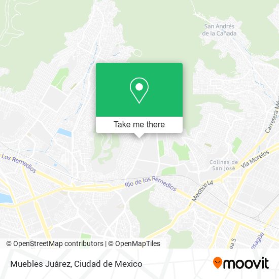 Mapa de Muebles Juárez