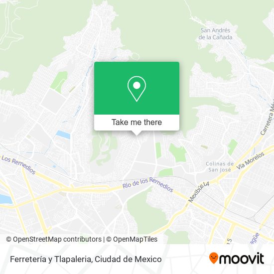 Mapa de Ferretería y Tlapaleria