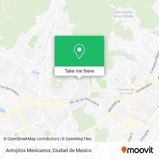 Antojitos Mexicanos map