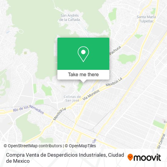 Mapa de Compra Venta de Desperdicios Industriales