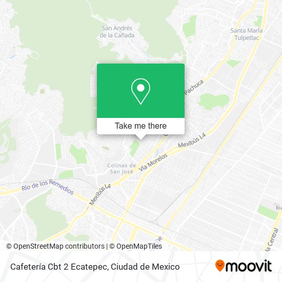 Cafetería Cbt 2 Ecatepec map