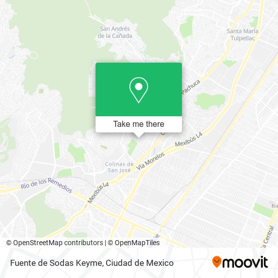 Fuente de Sodas Keyme map