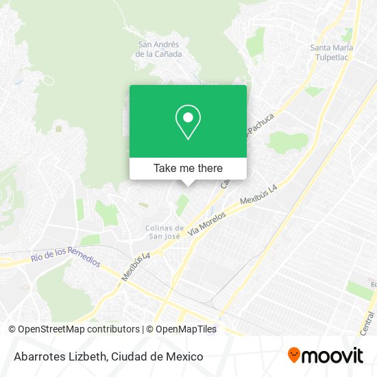 Abarrotes Lizbeth map