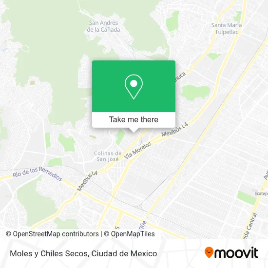 Moles y Chiles Secos map