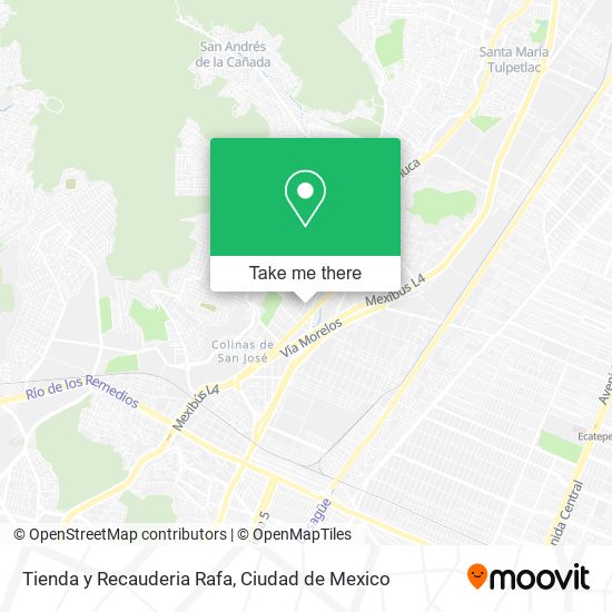 Mapa de Tienda y Recauderia Rafa