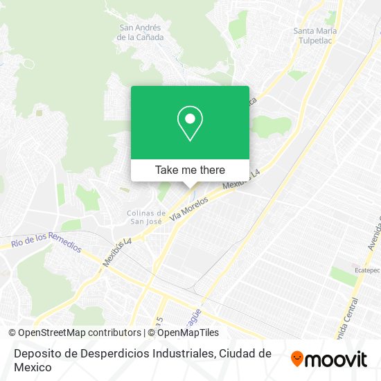 Deposito de Desperdicios Industriales map