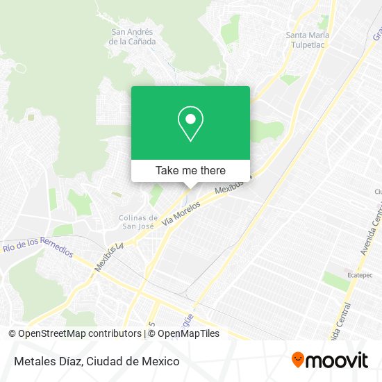 Metales Díaz map