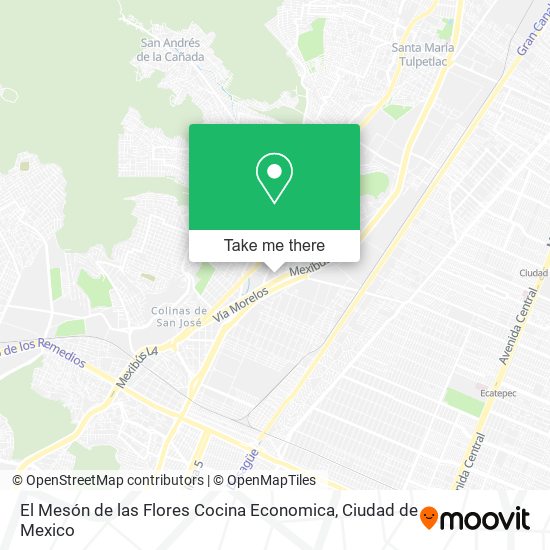 Mapa de El Mesón de las Flores Cocina Economica