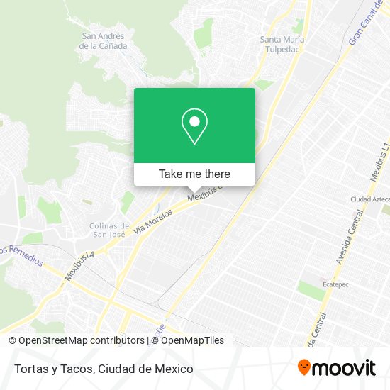 Tortas y Tacos map