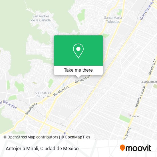 Antojeria Mirali map