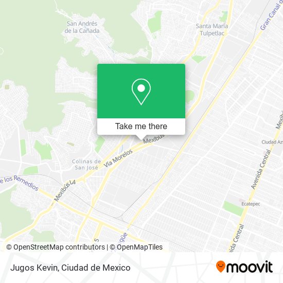 Jugos Kevin map