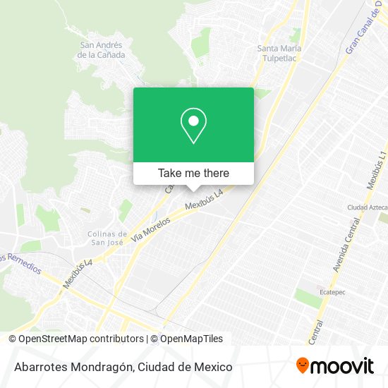 Abarrotes Mondragón map