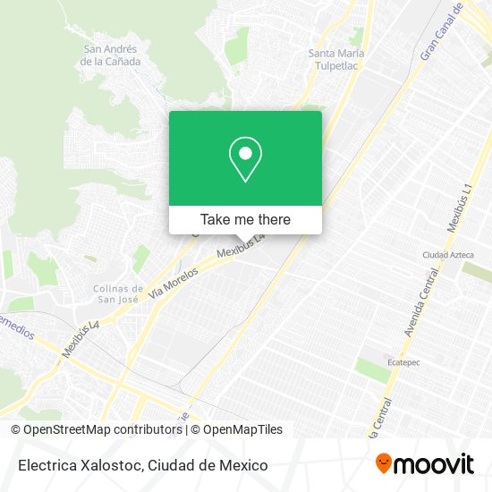 Mapa de Electrica Xalostoc