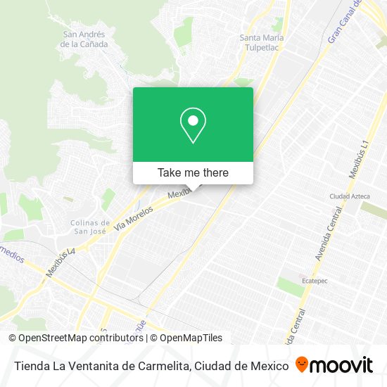 Mapa de Tienda La Ventanita de Carmelita