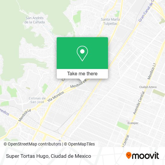 Super Tortas Hugo map