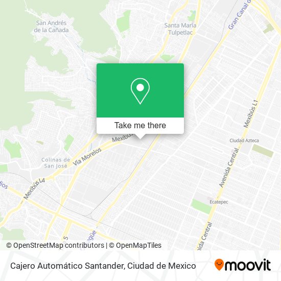 Cajero Automático Santander map