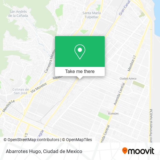 Abarrotes Hugo map