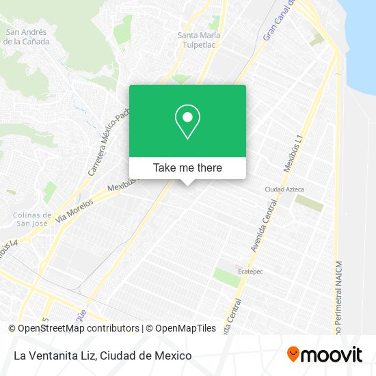 La Ventanita Liz map