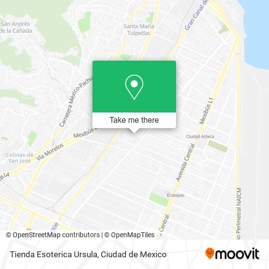 Mapa de Tienda Esoterica Ursula