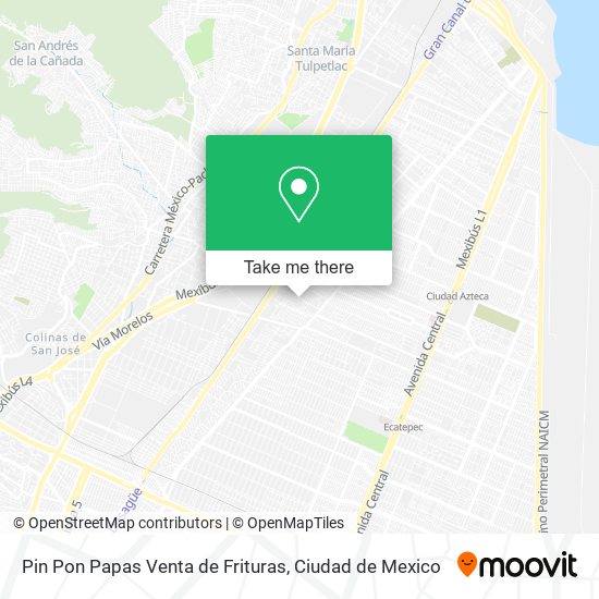 Pin Pon Papas Venta de Frituras map