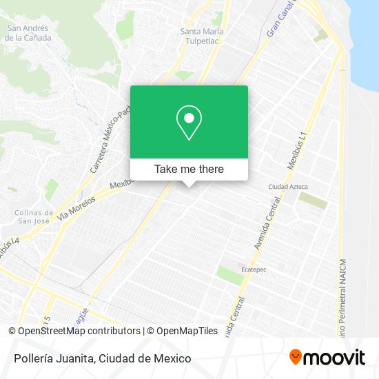 Mapa de Pollería Juanita