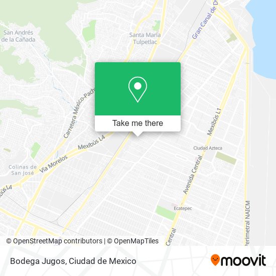 Bodega Jugos map