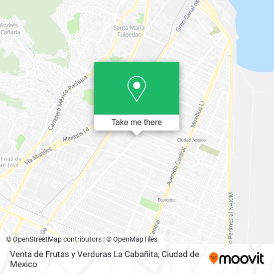 Venta de Frutas y Verduras La Cabañita map